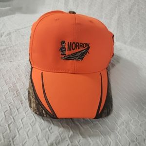 Morrow Blaze Orange Camo Baseball Cap Strapback One Size